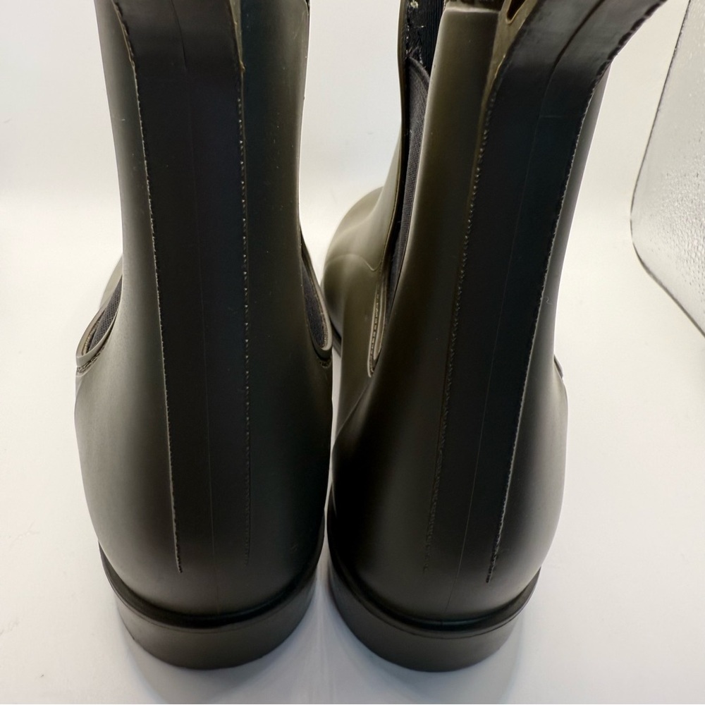 Forest Green Women's Rain Boots - Picture 6 of 12